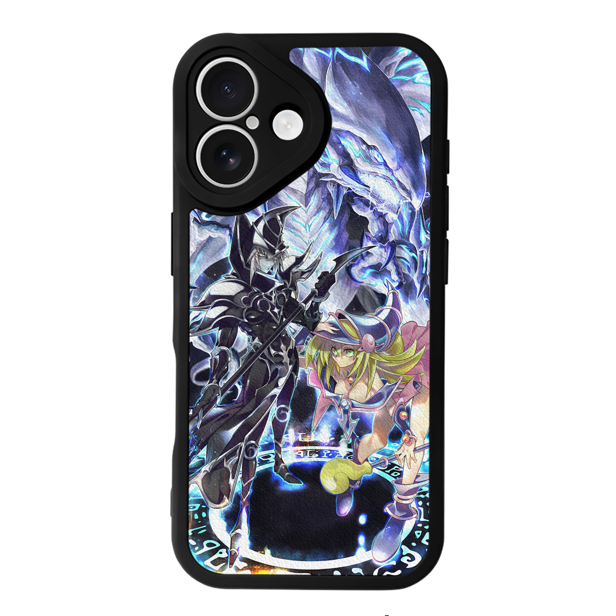 （画像用） 遊☆戯☆王 Yu-Gi-Oh! 【iPhone 16シリーズ対応】シリコンスマホケース（レザー調） 材質：シリコン
